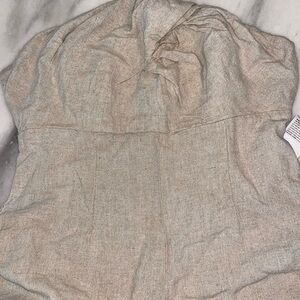 Size Small, Strapless, Tan Romper